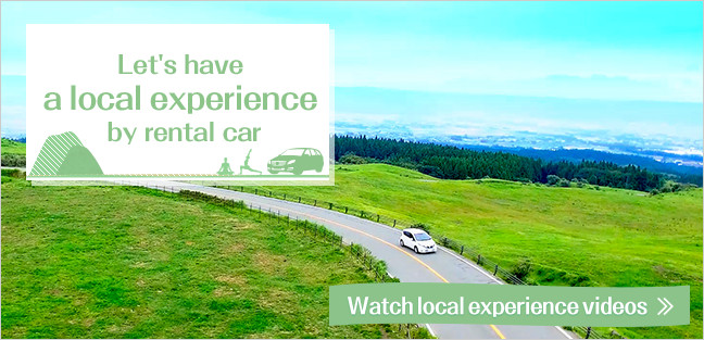 Let's have a local experience by rental car