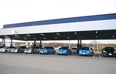 There are many cars from different manufacturers and a lot of hybrid models.