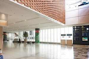 3. After you go down to the first floor of the terminal side, you will see the bus stops.