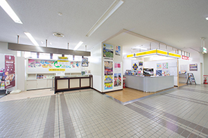 2-2. There are ORIX Rent a Car and Times Car RENTAL counters on the right side in front.
