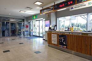 3. Go out from the exit on the left side of the rental car counter.