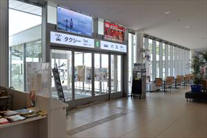 3. Get out from the exit next to the rental car counter.