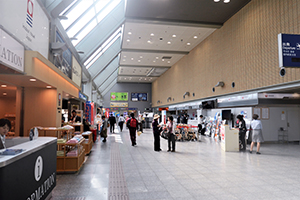 2. 【For Domestic Flights】 Go to  the Check-in Counter on the right side of the Information Counter.