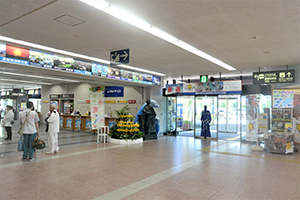 1. Go out from the Domestic Arrival Gate and go to the Information in front.