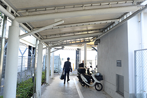 5. Go out from the exit at the end.