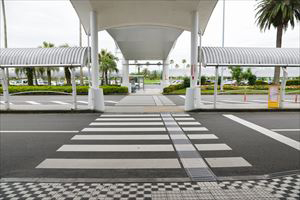 5. Cross the crosswalk in front of Exit 6 and go to the very back parking lot.