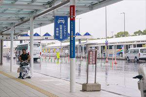 5. Get on the bus of each rental car company and go to the sales office.