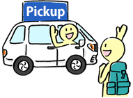 It is fee to pick up and drop off client.