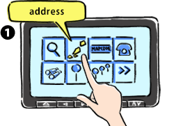 Select 「address」