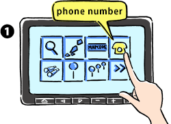 Select phone number