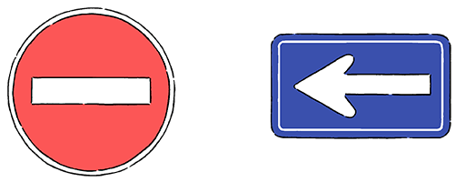 No Entry for Vehicles, Follow the Directions