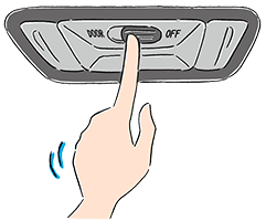 After you pick up the baggage, please check the light off. Set to the light to turn off automatically if you lock the door.