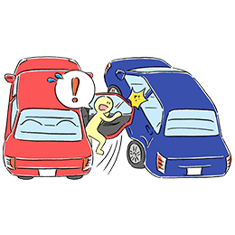Hit the car body next to a car or person.