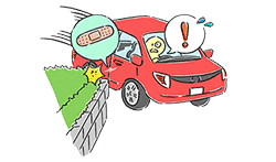 ①The car is scratched slightly