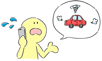 Car breakdown, Call the rental car company