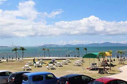 海とBBQコーナー