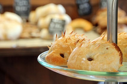 ハリネズミの形をしたパン