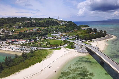 古宇利島の空撮