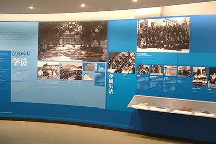 ひめゆり学徒の展示